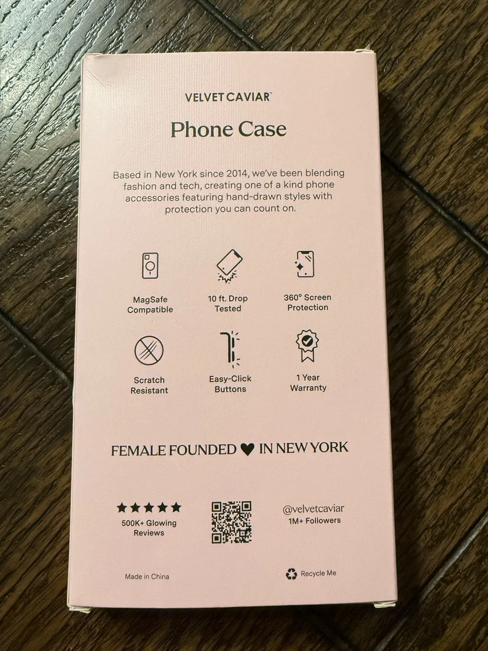 Velvet Caviar Pink White Checkered Phone Case